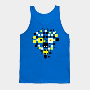 Chaos - Matrix Cyber art -Skull Tank Top